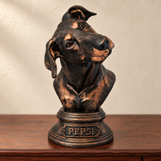 Pepsi portrait hero in black with copper-painted highlights