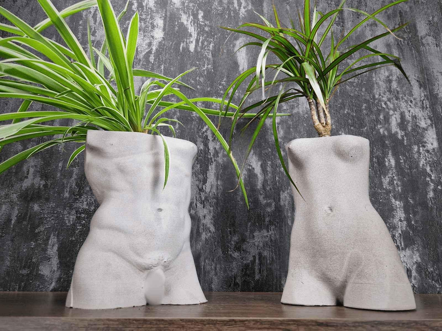 David & Venus torso planters