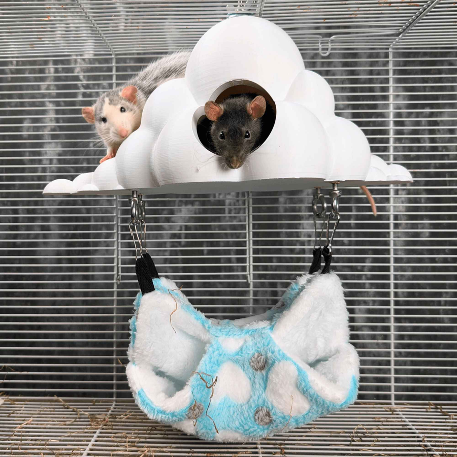 Cloud Hideaway Pet Hammock - handmade hanging cage bed | Ripleys Nest