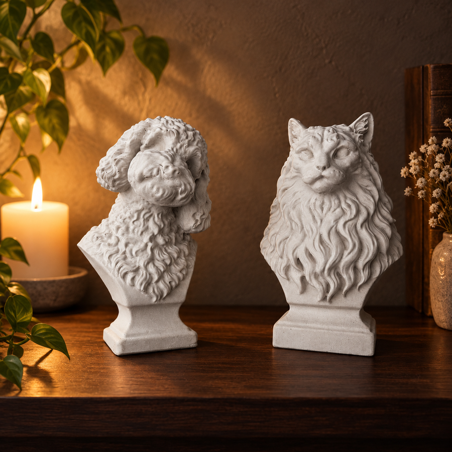 Custom solid pet bust