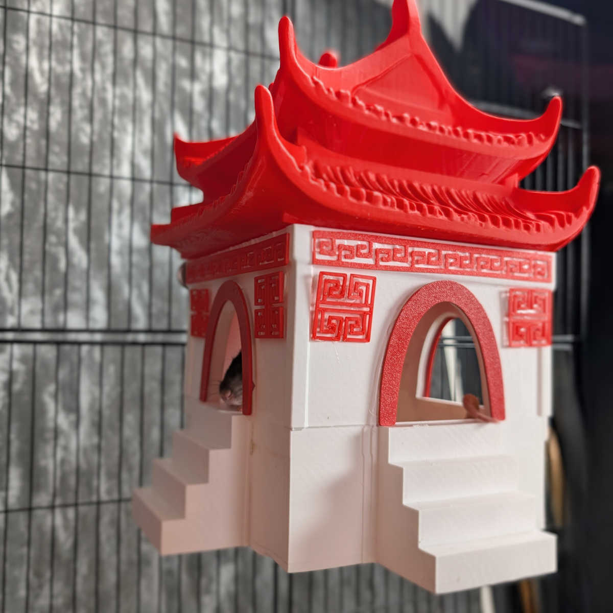 Chinese Temple Rat Hide displayed alongside complementary pieces