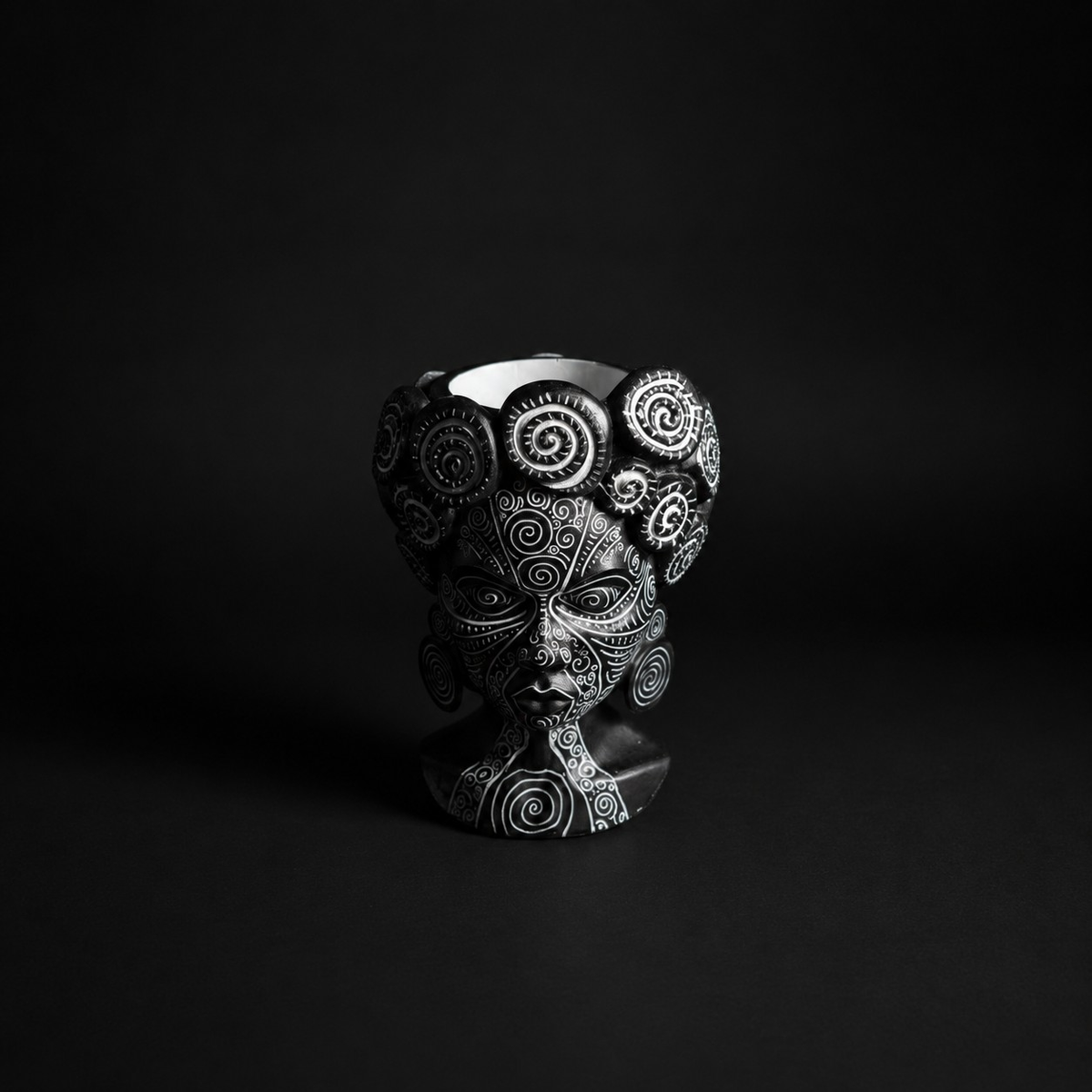 African head planter overhead view