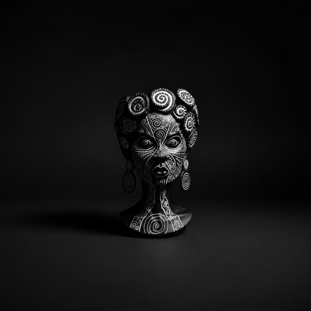 African head planter full body view