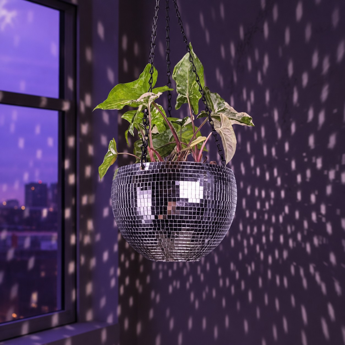 The Glitter Ball - Hanging by Window Lifestyle