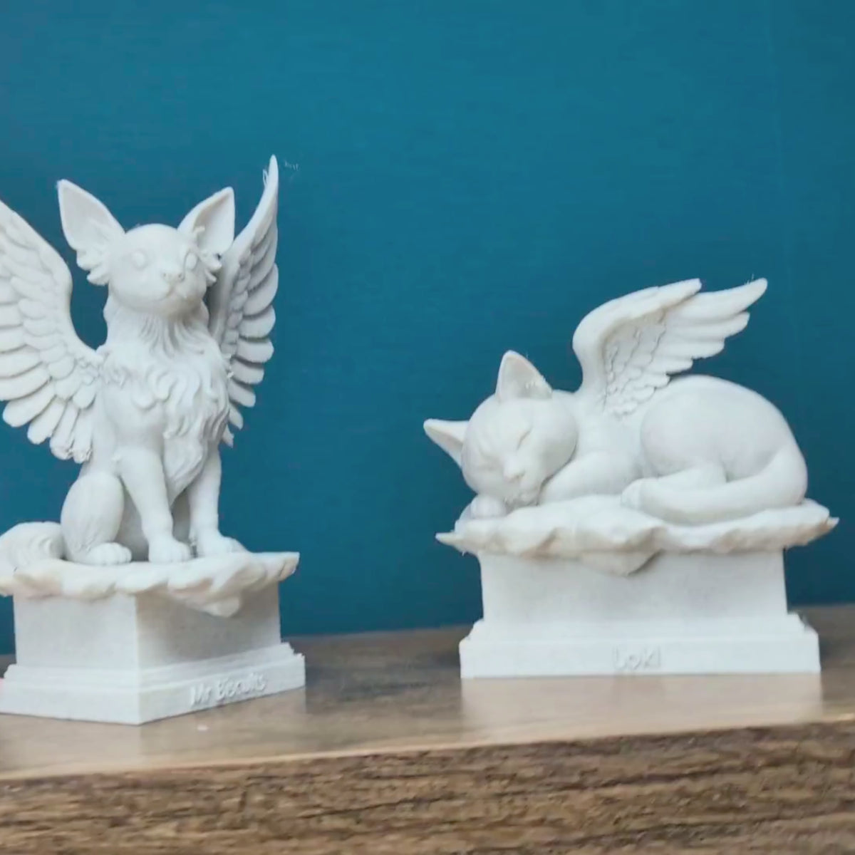 Custom Pet Memorial Angel Statue from Photo