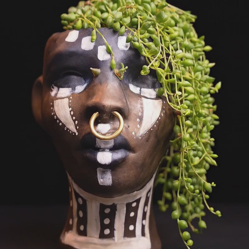 Ashanti Warrior Head Planter video showcase