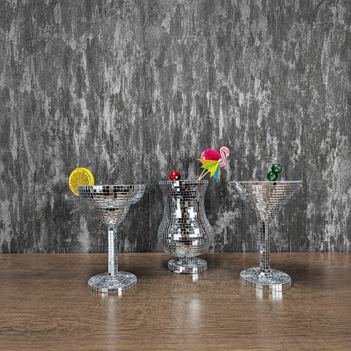 Disco Ball Cocktail Glasses, Bottles and Sets