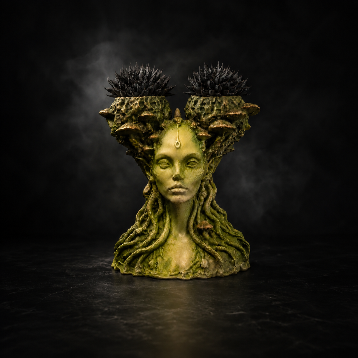 Mushroom Head Planter | Mycelia Faerie Queen