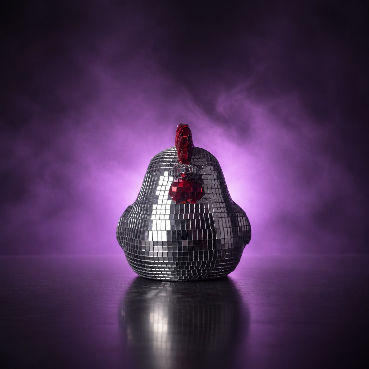 Hen Night - Disco Mirror Ball Chicken Sculpture — detail view 5 of 9