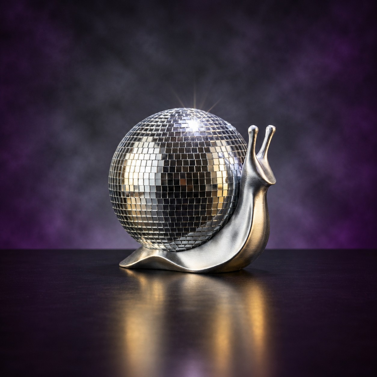 The Slow Dancer - Disco Snail Sculpture — detail view 3 of 10